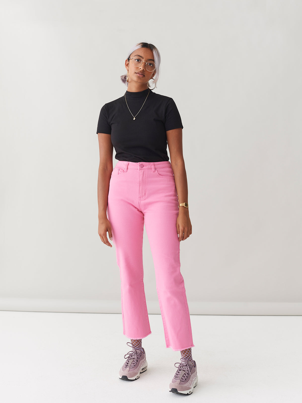 LO Straight Leg Jeans - Pink