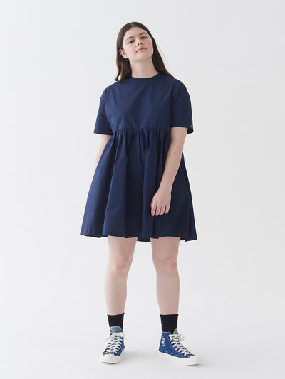 LO Woven Sally Dress - Navy Blue