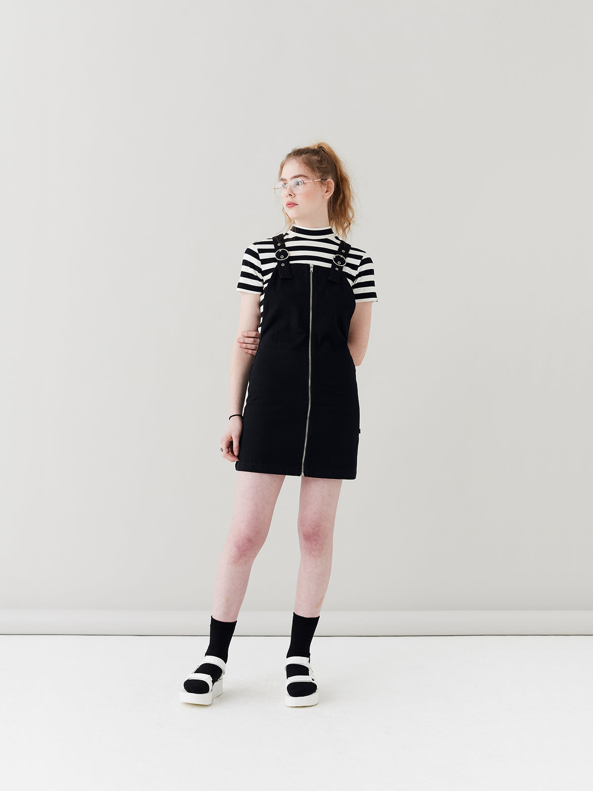LO Zip Pinafore Dress
