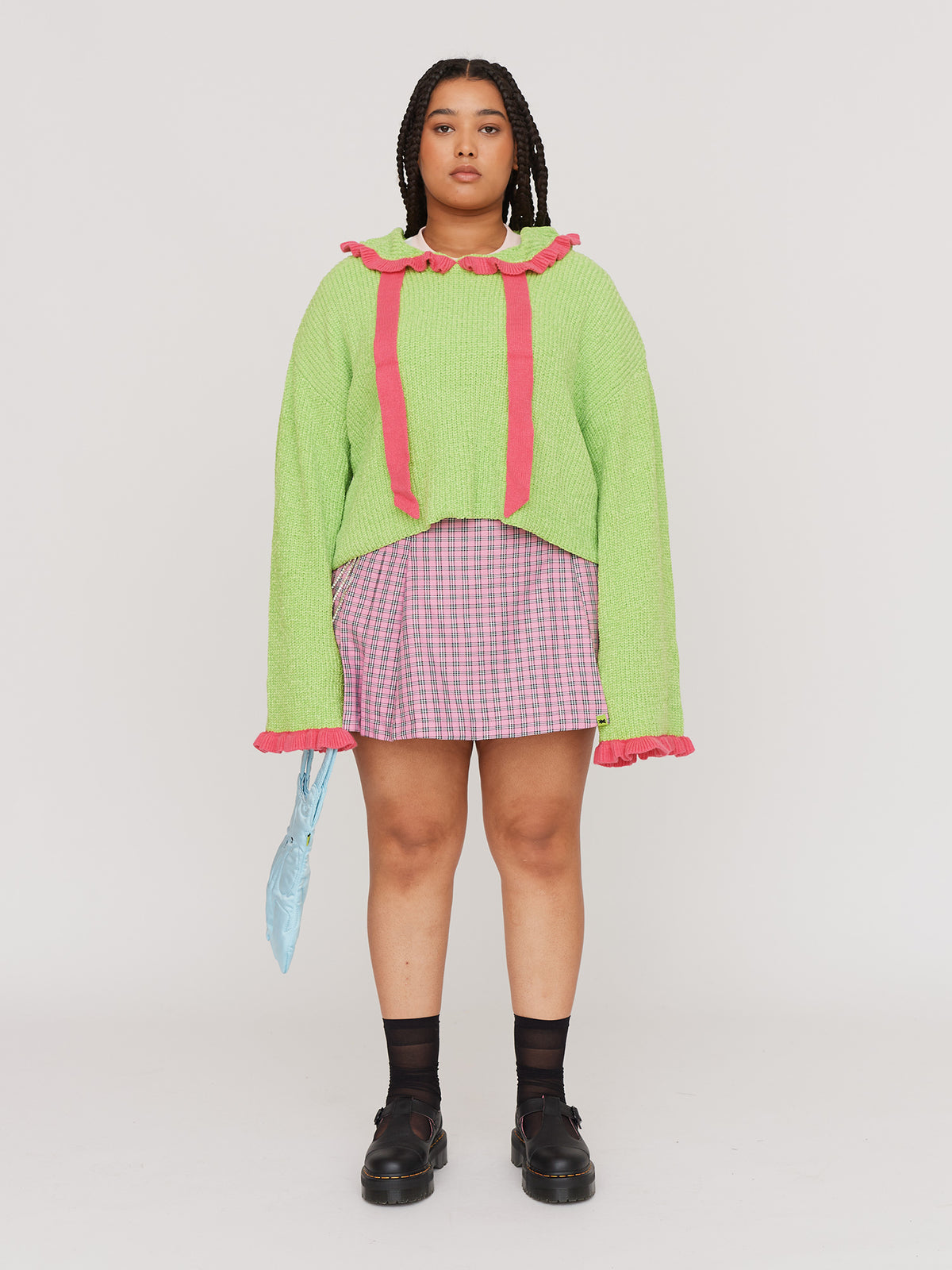 LO x Daddy Bears Horns Knitted Hoodie