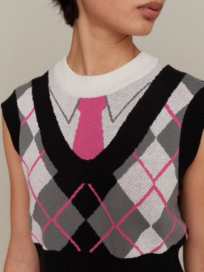 G.E.M Shirt & Tie Sweater Vest