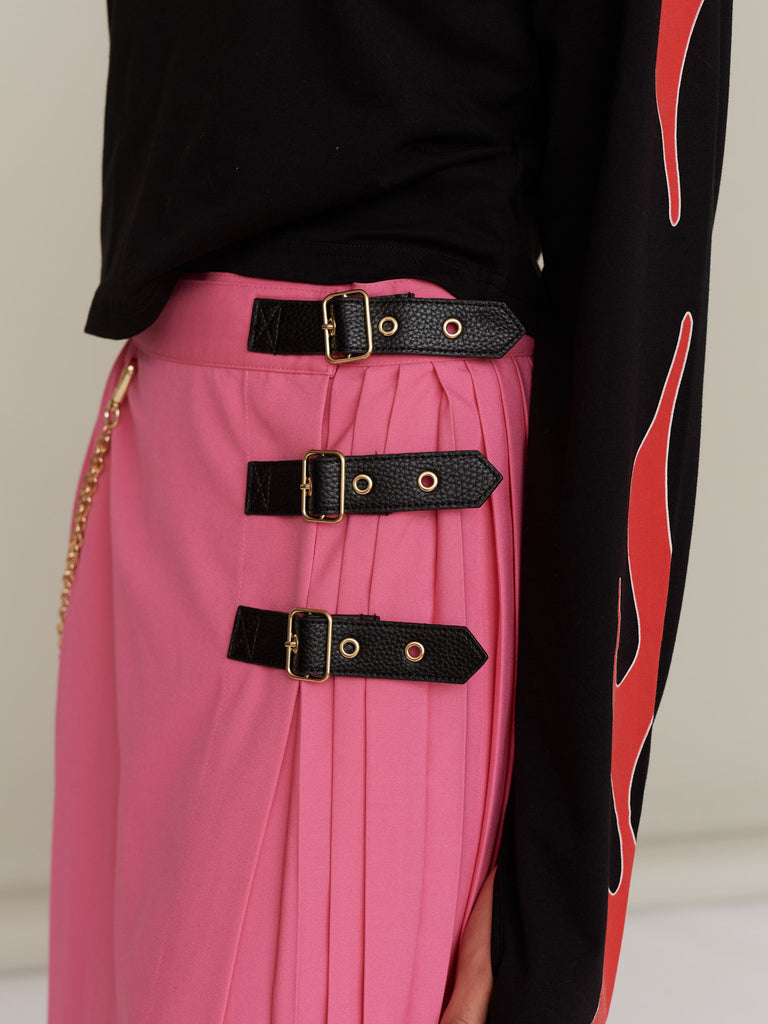 G.E.M Punk & Pink Kilt Skirt – Lazy Oaf