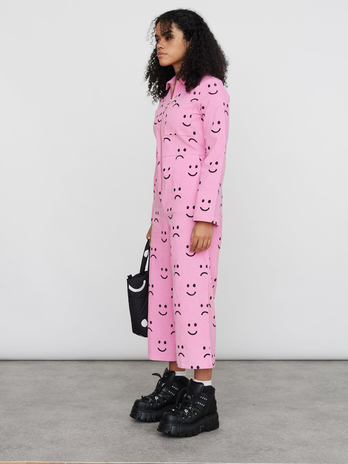 Happy Sad Cord Jumpsuit
