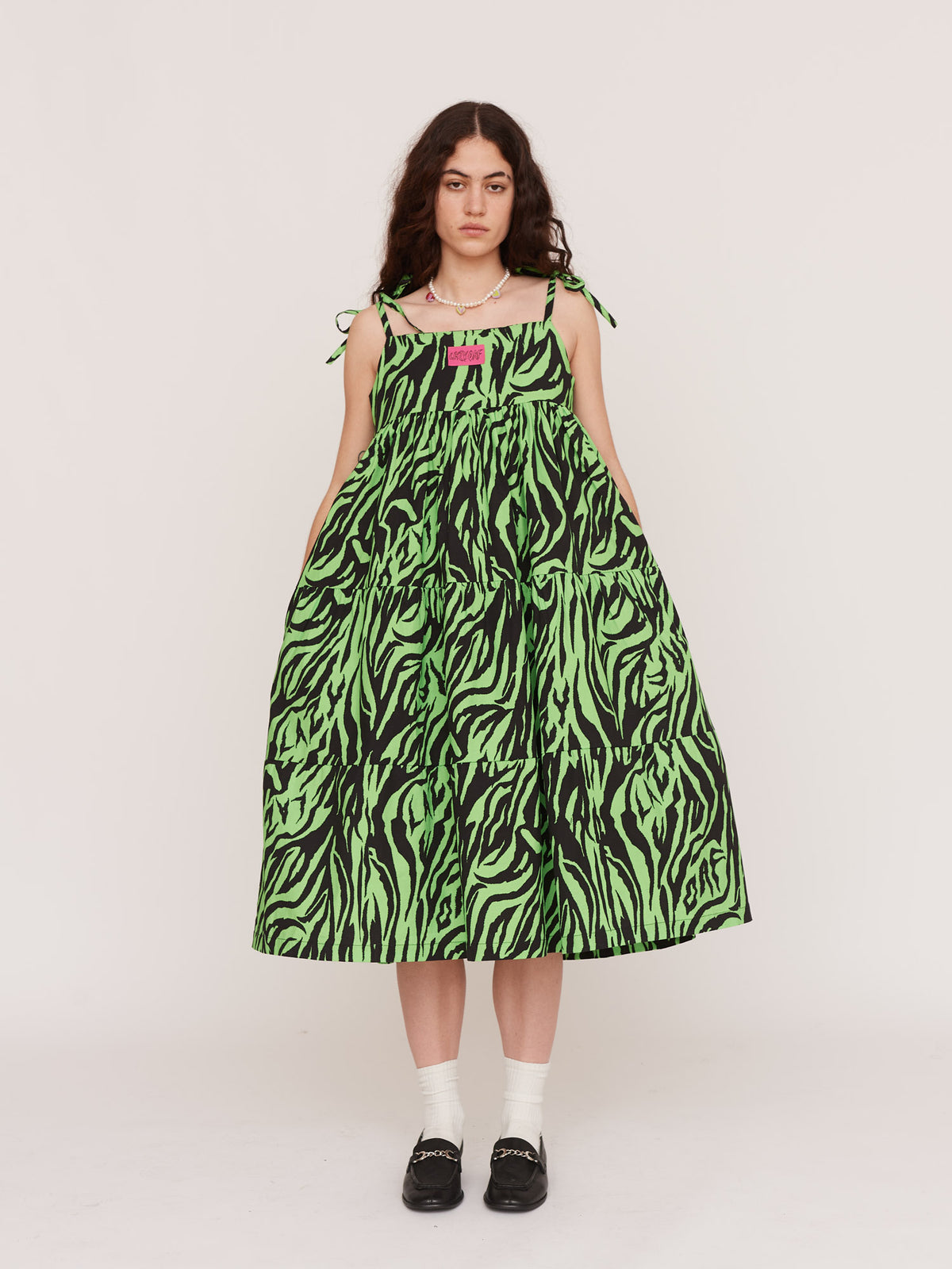 Lazy Tiger Smock Dress