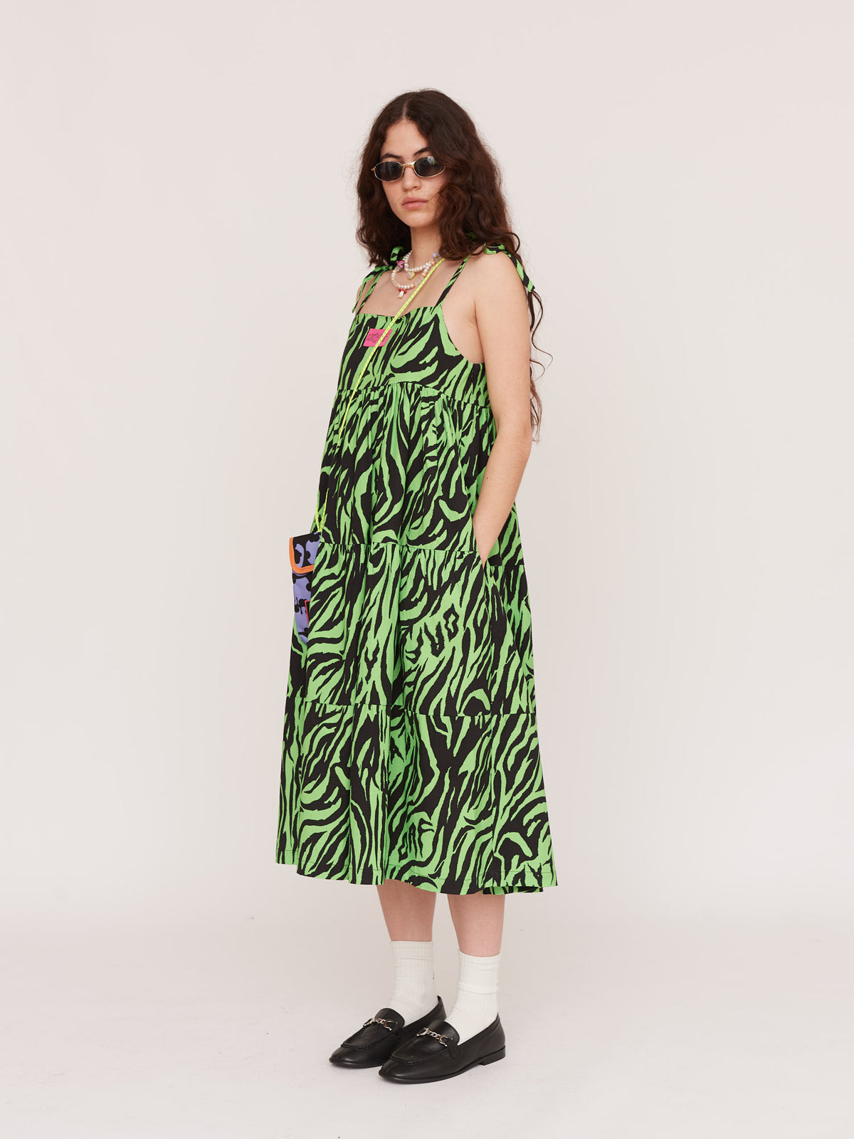 Lazy Tiger Smock Dress