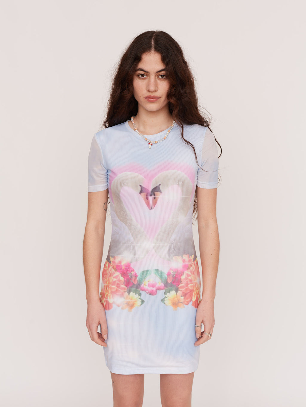 Love Birds Fitted Mini Dress – Lazy Oaf