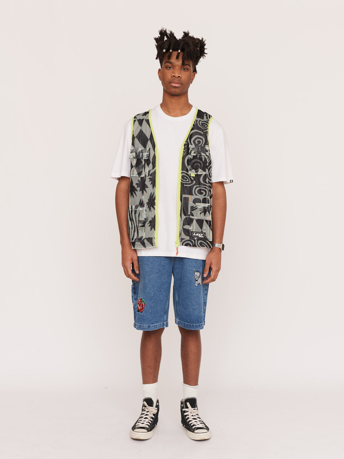 Wavey Lazy Mesh Gilet