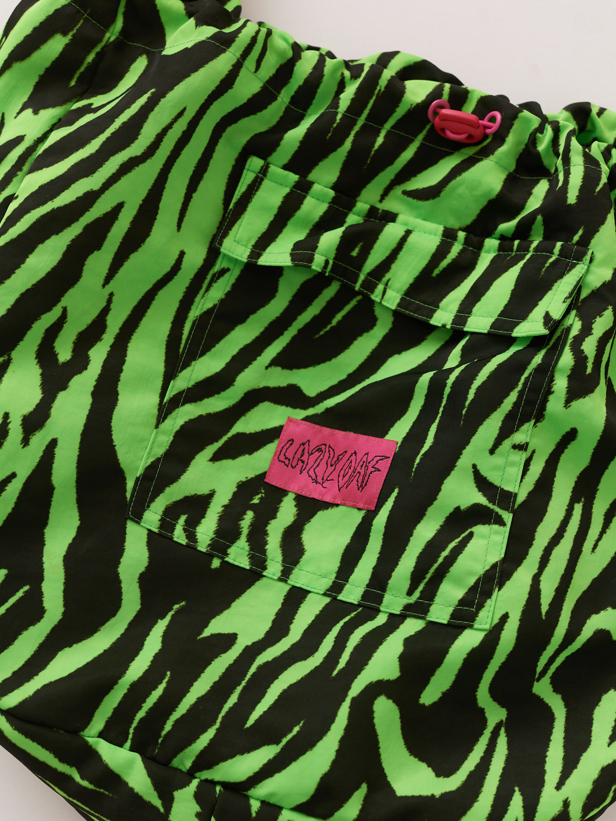 Lazy Tiger Drawstring Bag