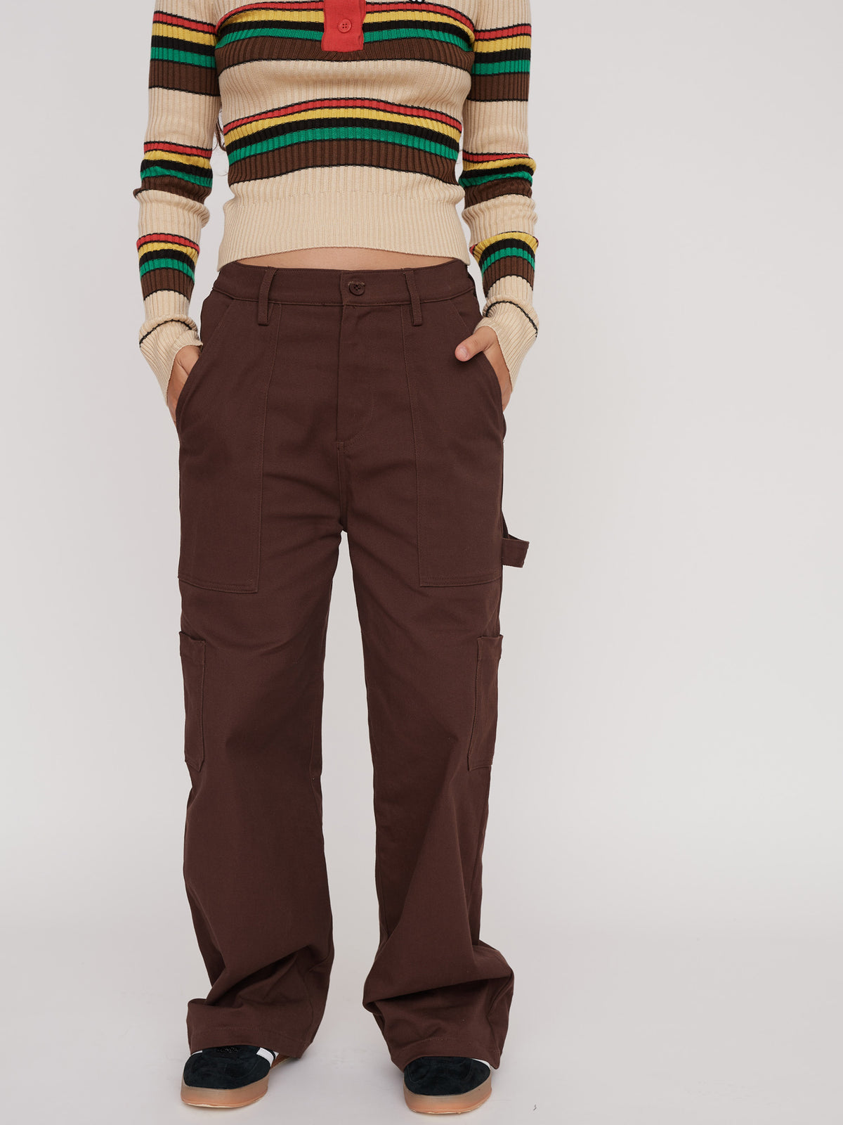 Smokey Brown Carpenter Pants