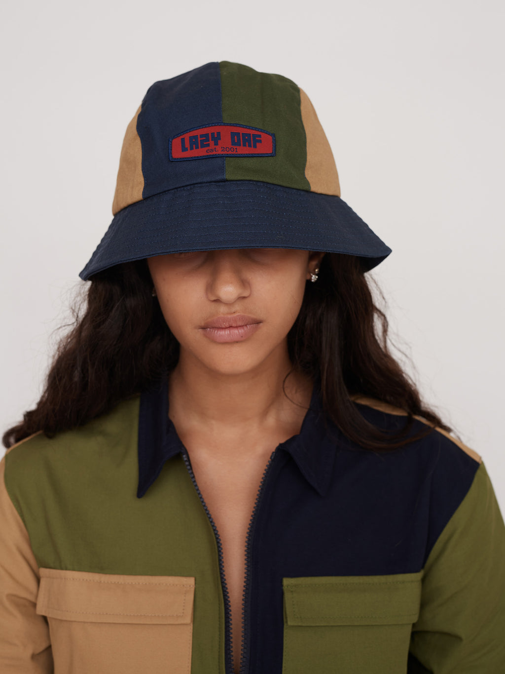 Block Colour Hat Colour Block Bucket Hat – Lazy Oaf