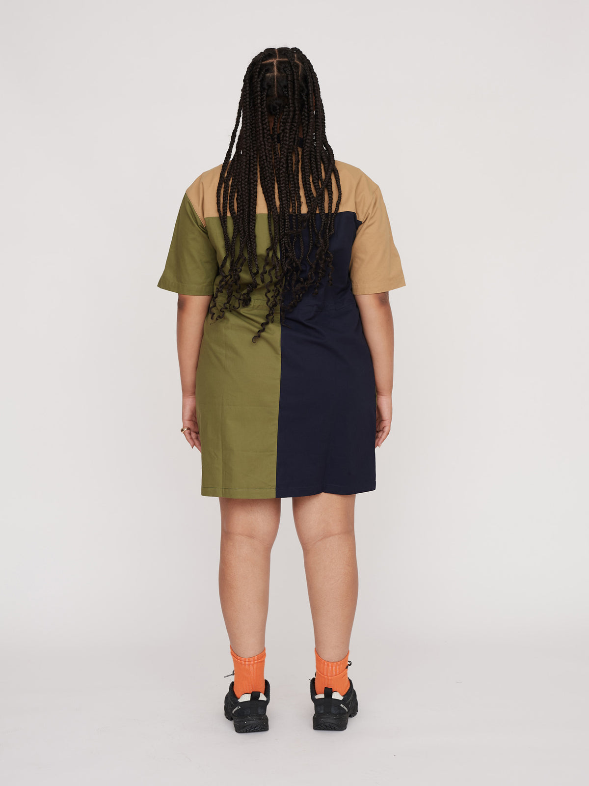 Colour Block Utility Dress