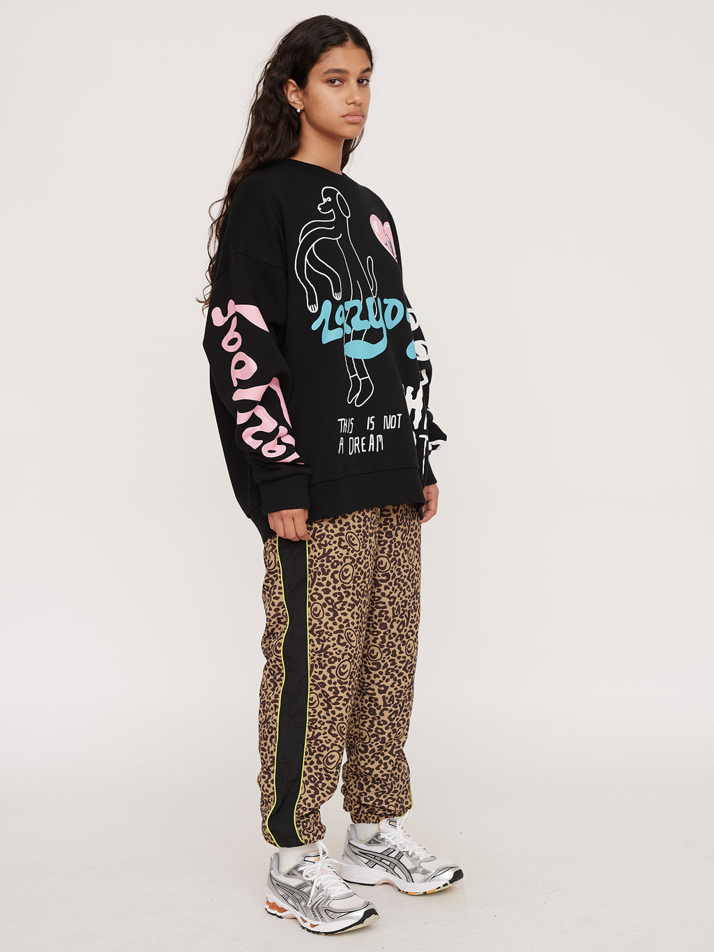 Oazifestiv Yellow Crew Neck Champion Pink Champion Jumper Purple