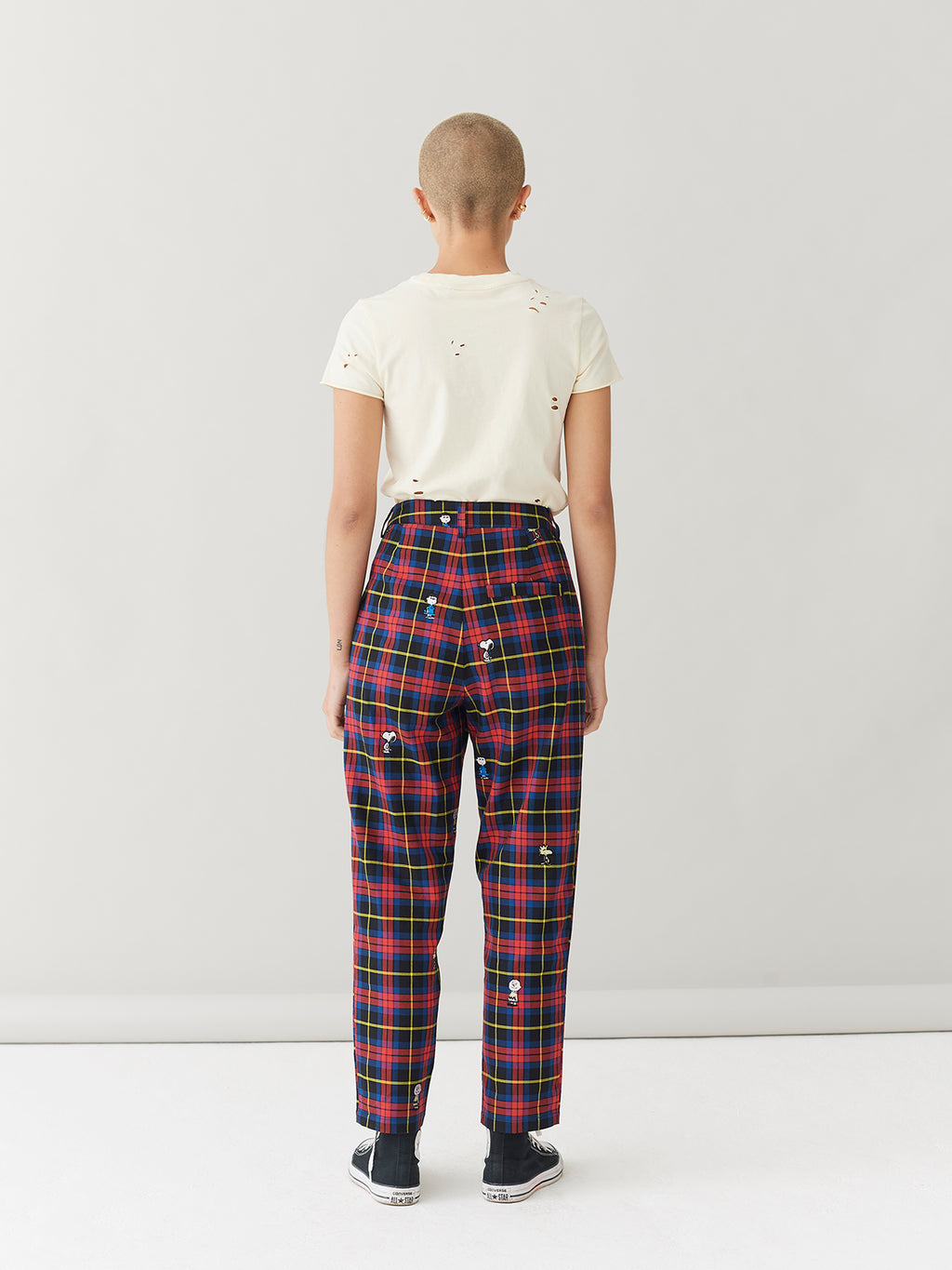 Lazy Oaf x Peanuts Character Repeat Check Pants