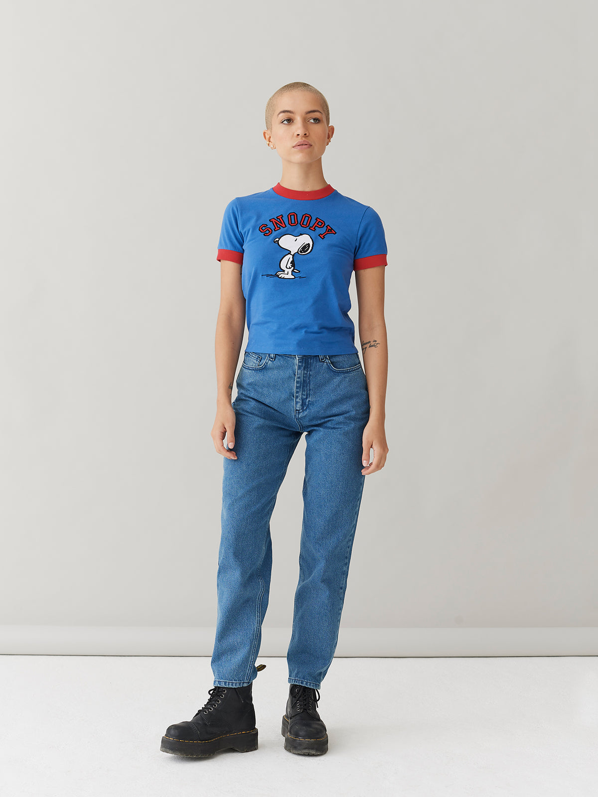 Lazy Oaf x Peanuts Snoopy Varsity T-Shirt