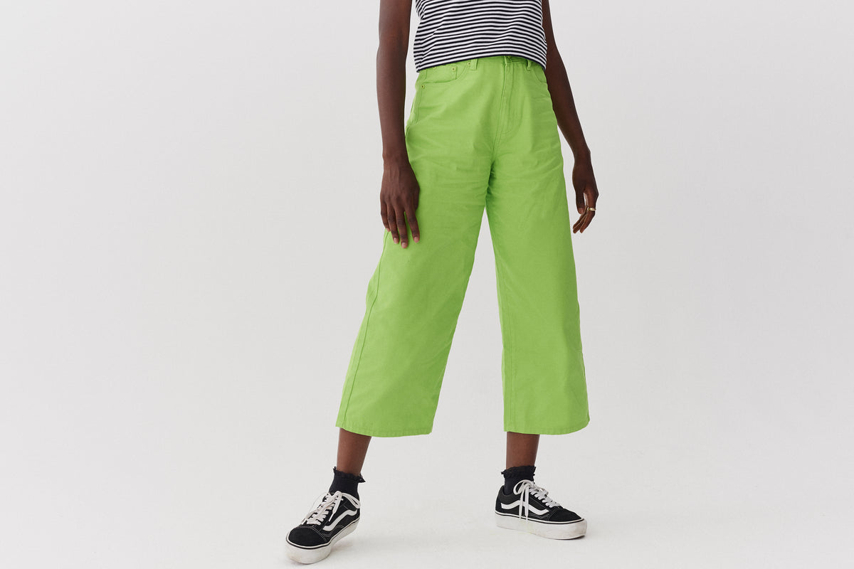 LO Lime Wide Leg Jeans
