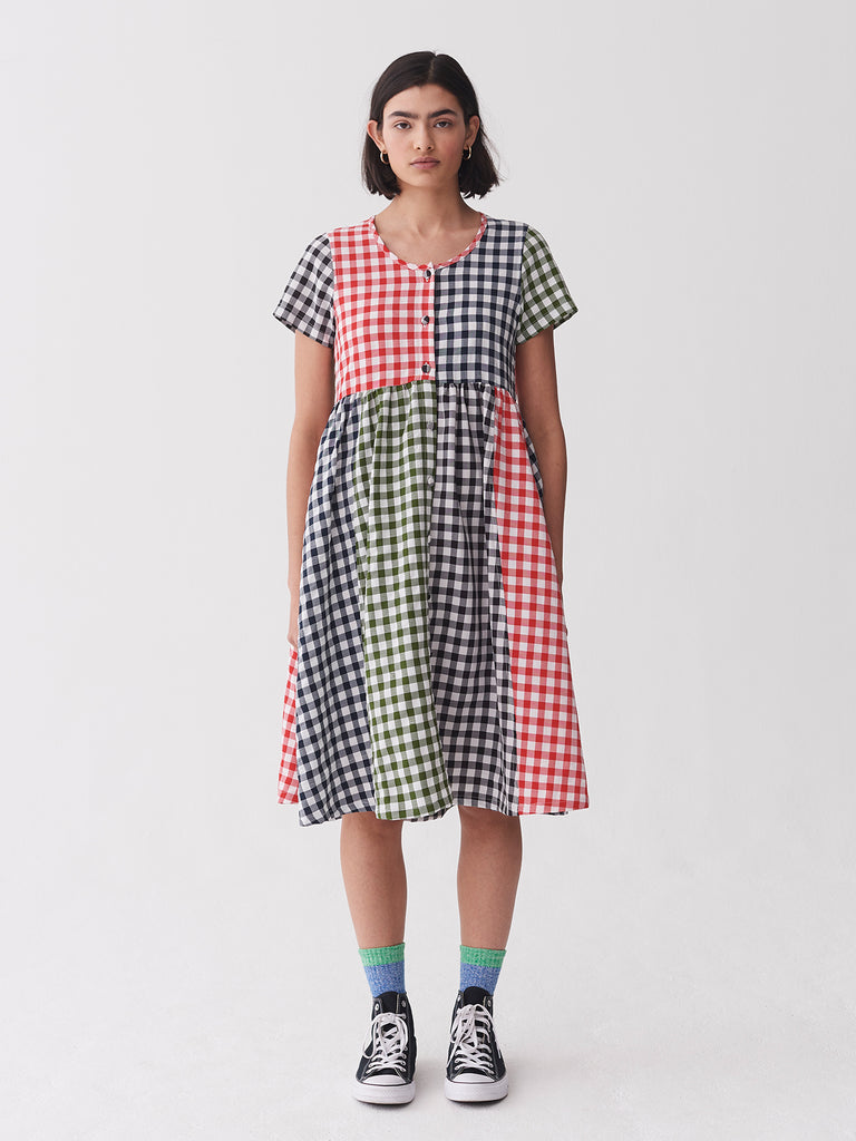 Lazy Oaf Gingham Dress Lazy Oaf Red Gingham Smock Dress Lazy Oaf Mesh Smock  Dress New
