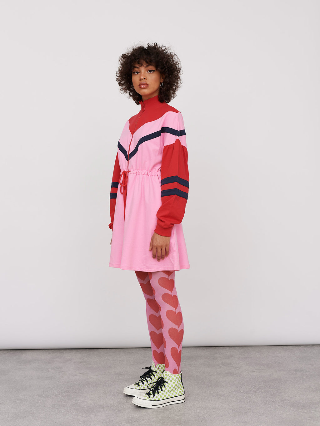 Lazy Oaf No Sweat Pink Sweater Dress