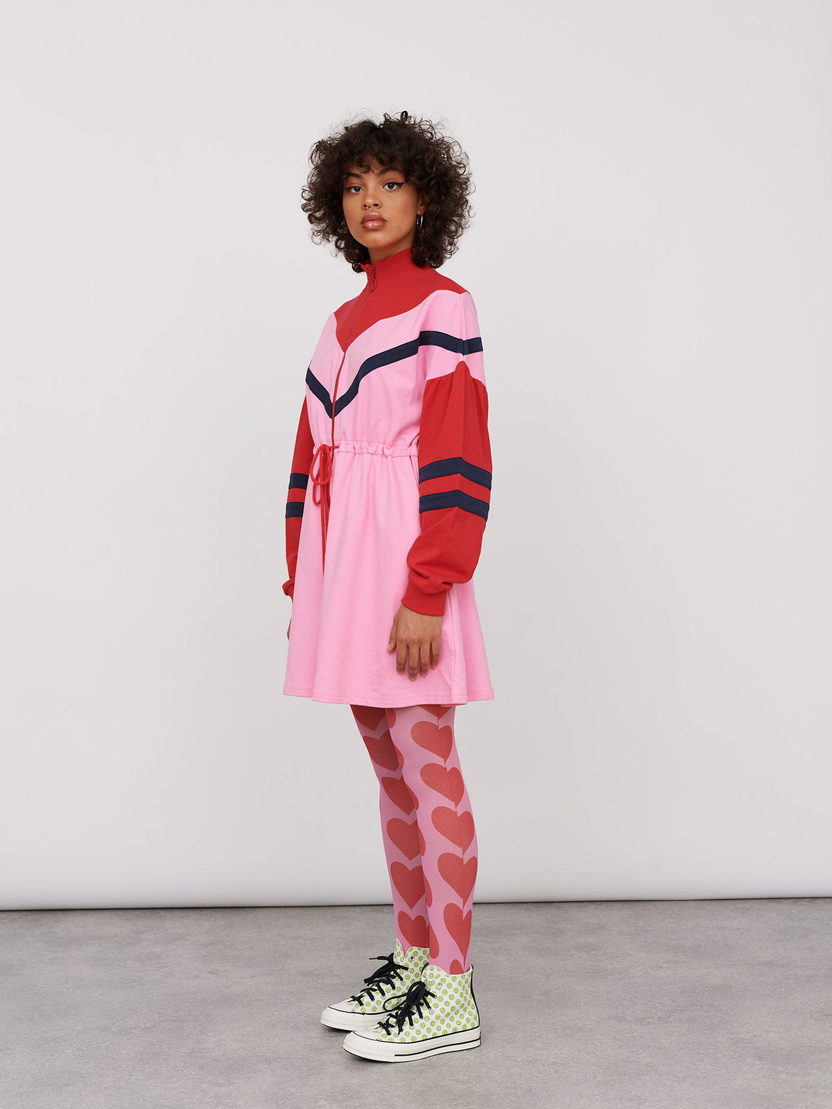 Lazy Oaf No Sweat Pink Sweater Dress