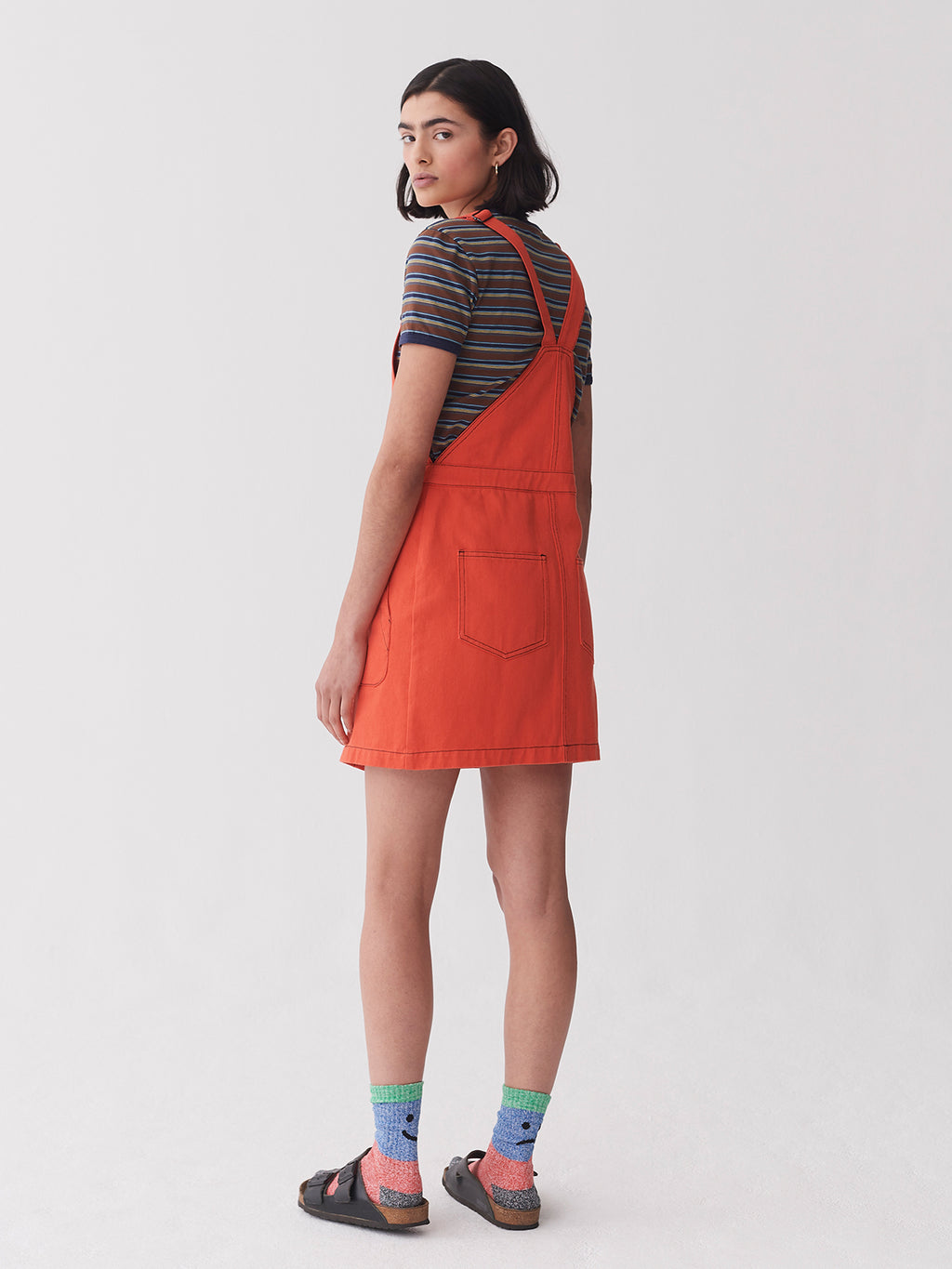 pinafore dress orange Corduroy pinafore dress, maxi corduroy pinafore dress