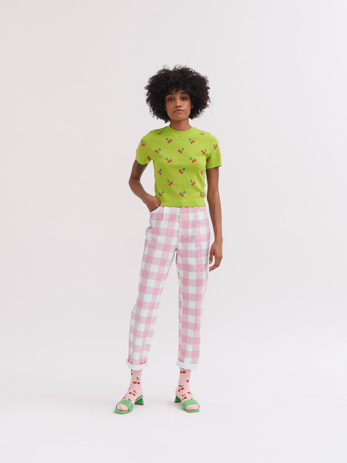 Lazy Oaf Pink Picnic Trousers
