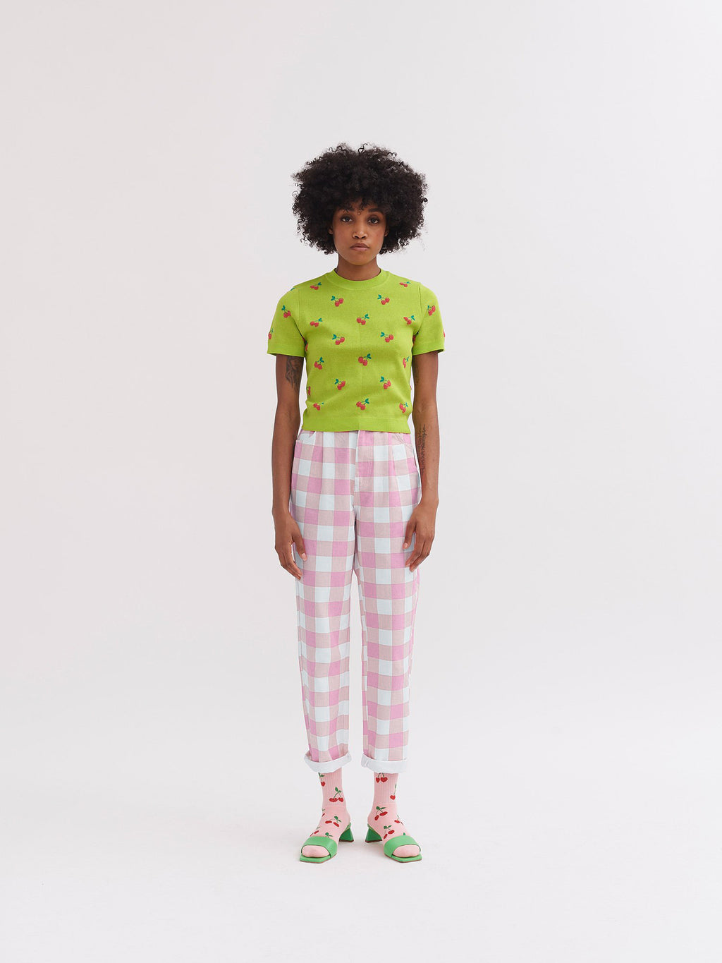 Lazy Oaf Pink Picnic Trousers