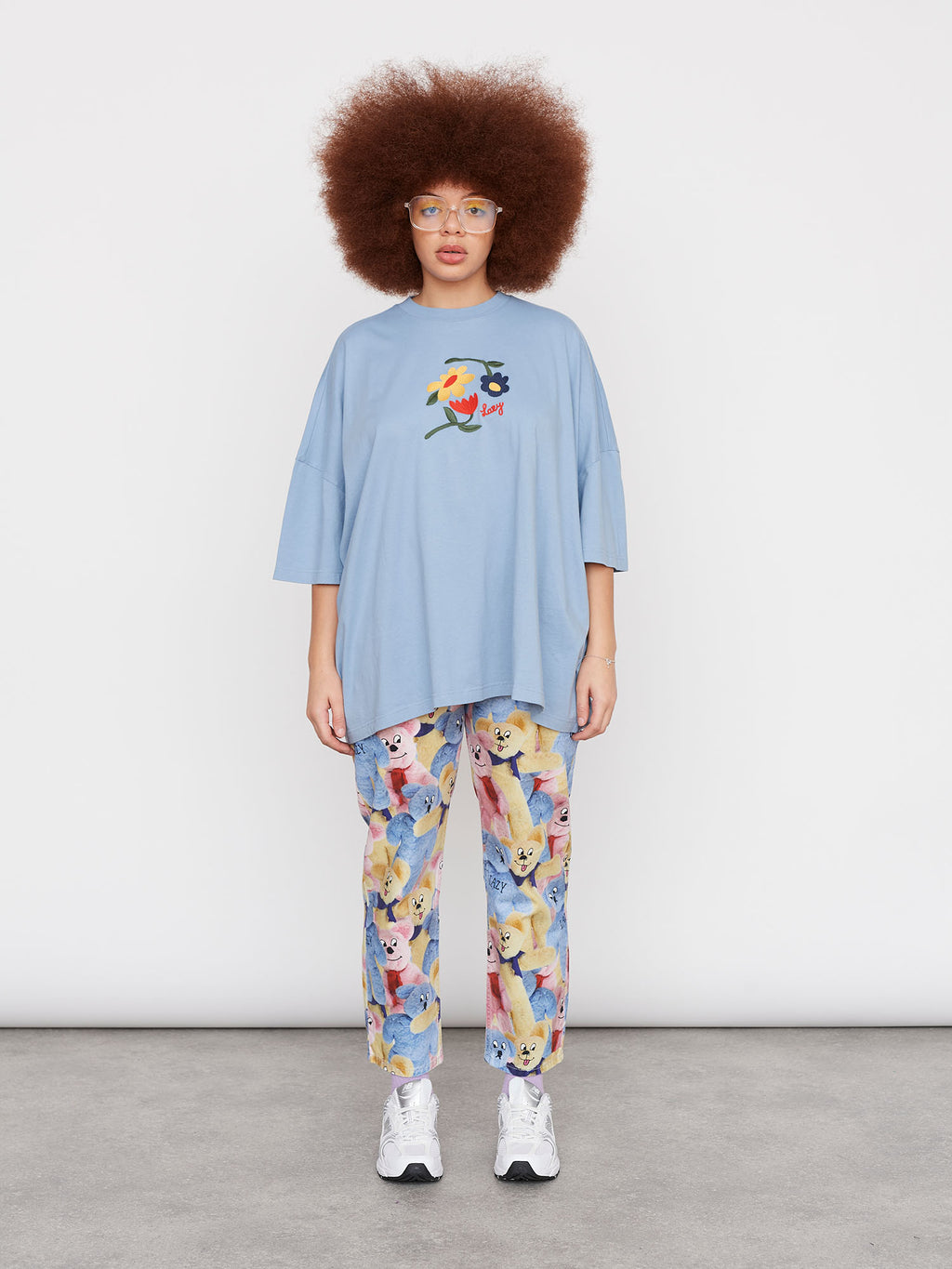 Lazy Oaf Once And Floral Big Square T-Shirt