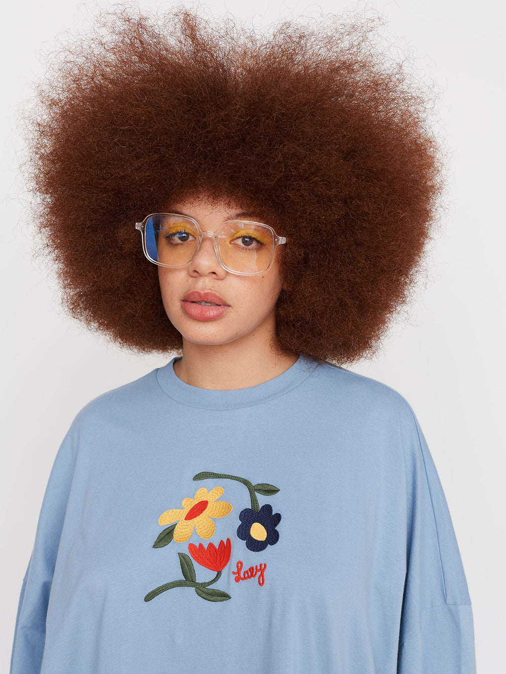 Lazy Oaf Once And Floral Big Square T-Shirt