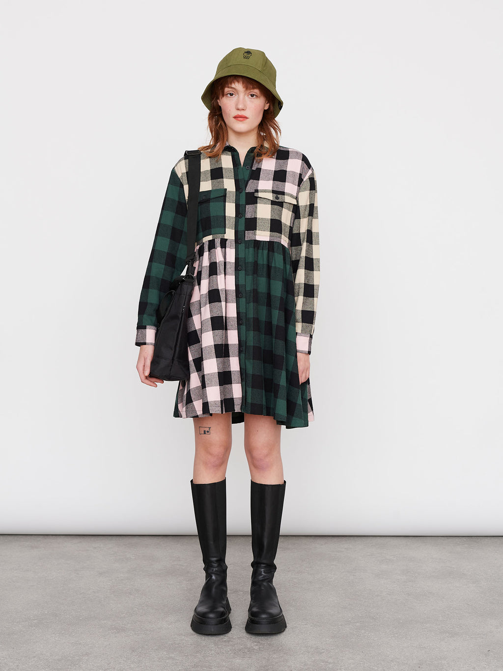 lazy oaf pleated shirt dress Pleated Shirt Dress Lazy Oaf