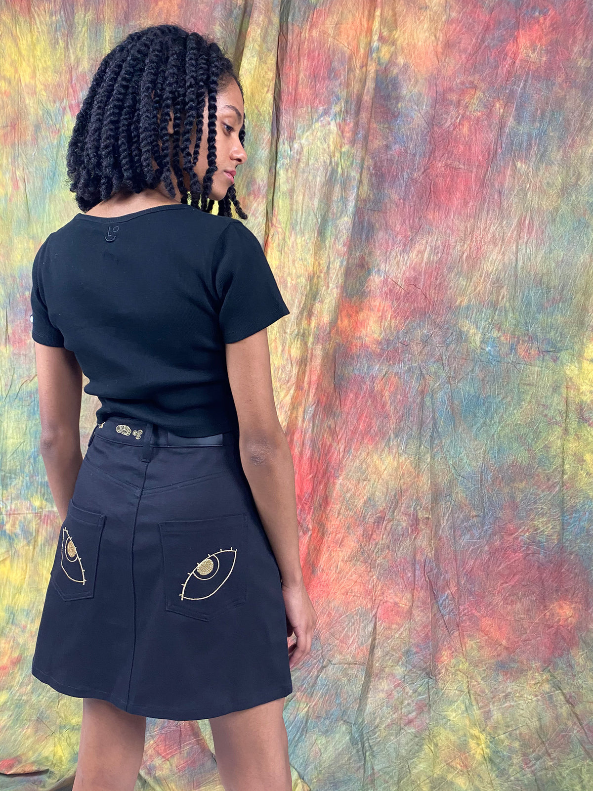 LO x Laura Callaghan Eyes On My Butt Skirt