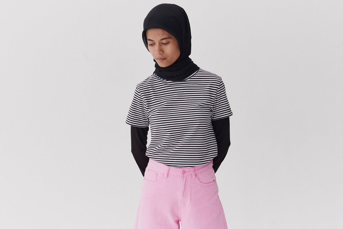 LO Stripe Fitted Tee