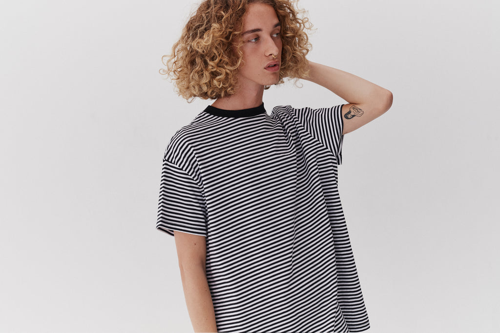LO Stripey Oversized T-shirt – Lazy Oaf