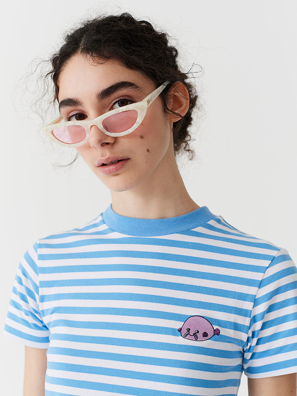 Lazy Oaf Stripy Blobfish T-Shirt